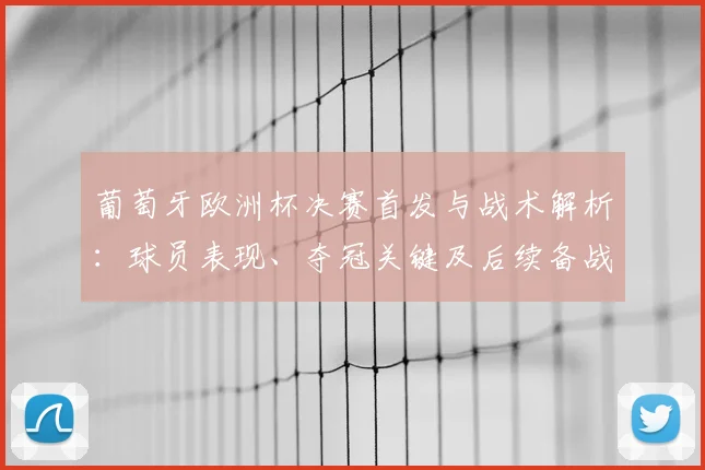 葡萄牙欧洲杯决赛首发与战术解析:球员表现、夺冠关键及后续备战影响